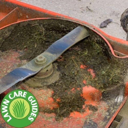 preparing a mower deck for painting