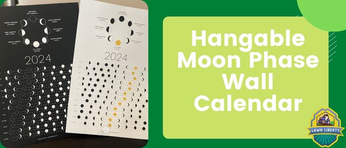 Hangable Moon Phase Wall Calendar