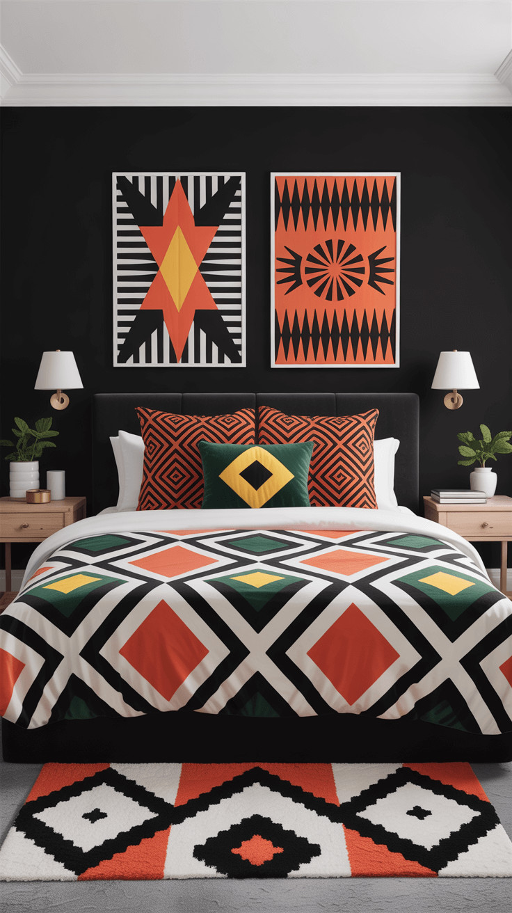 15 Stunning Black Accent Wall Bedroom Ideas for Modern Style & Comfort ...