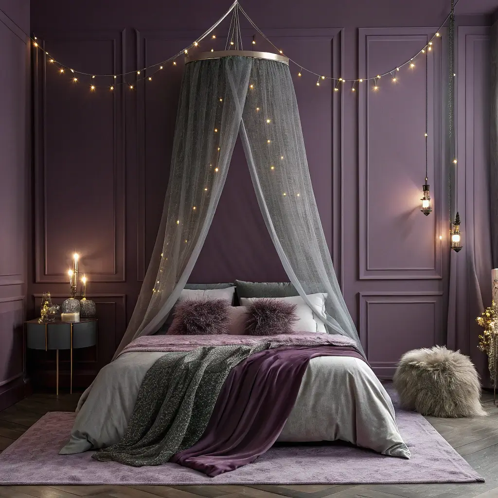 15 Stunning Purple and Grey Bedroom Ideas for Cozy Elegant Spaces ...