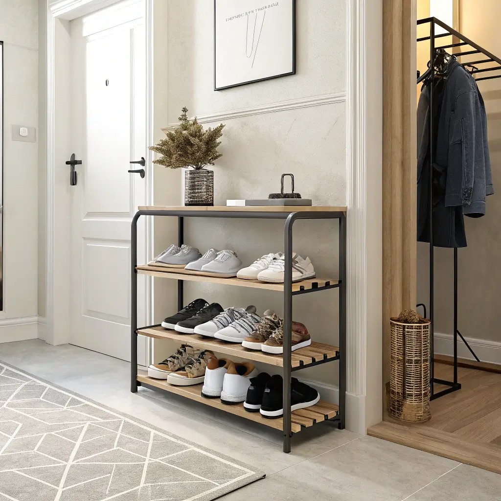 15 Modern Entrance Shoe Storage Ideas and Minimalist Touches - Lawn Liberty