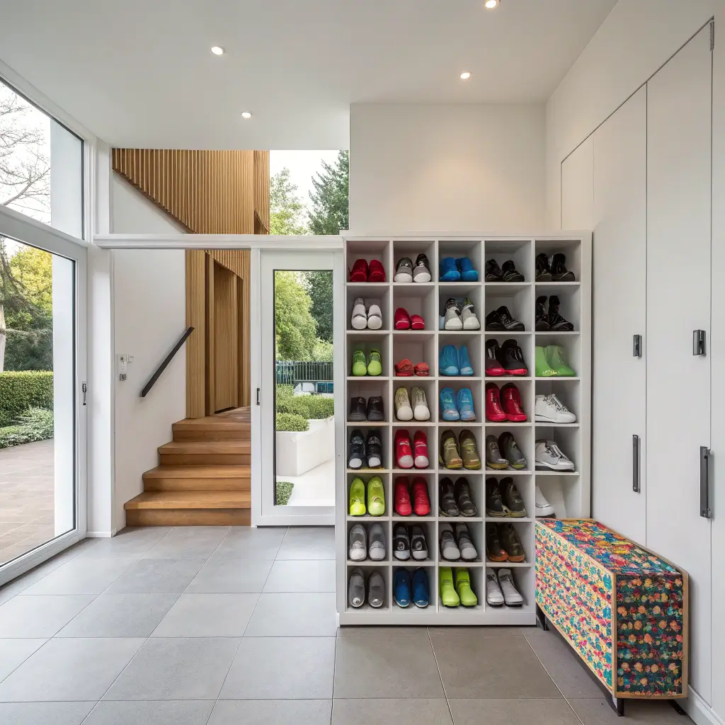 15 Modern Entrance Shoe Storage Ideas and Minimalist Touches - Lawn Liberty