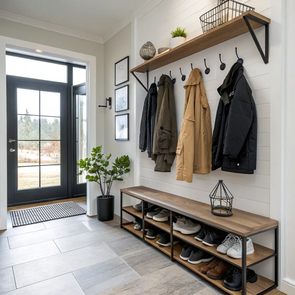 15 Modern Entrance Shoe Storage Ideas and Minimalist Touches - Lawn Liberty